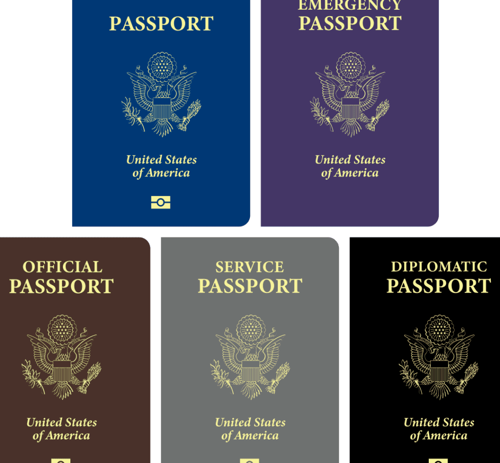 us tourist passport vs official passport